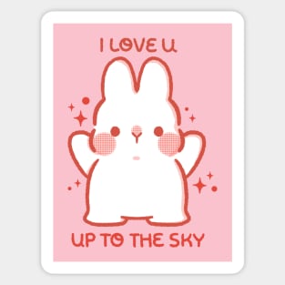 I LOVE U UP TO THE SKY Sticker